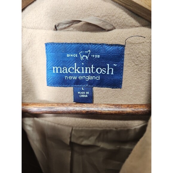 Mackintosh Collections Hooded Wool Duffle Coat Size L Tan - Picture 6 of 6